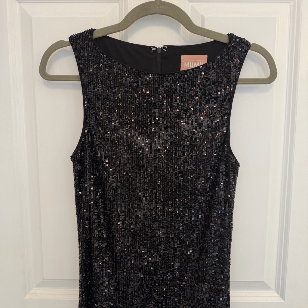 Show Me Your Mumu Black Sequin Top